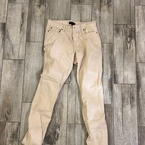 Banana Republic Slim Stretch Corduroy traveler pant Cream 32x34